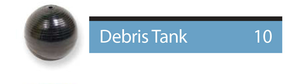 find parts related to debris tank